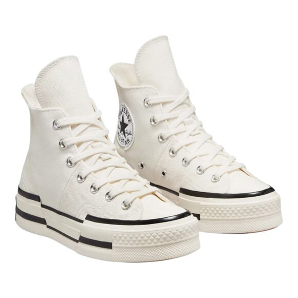 New Converse Chuck Taylor All Star 70 Plus Canvas- Egret Black - M 8.5/ W 10.5 - Picture 1 of 11